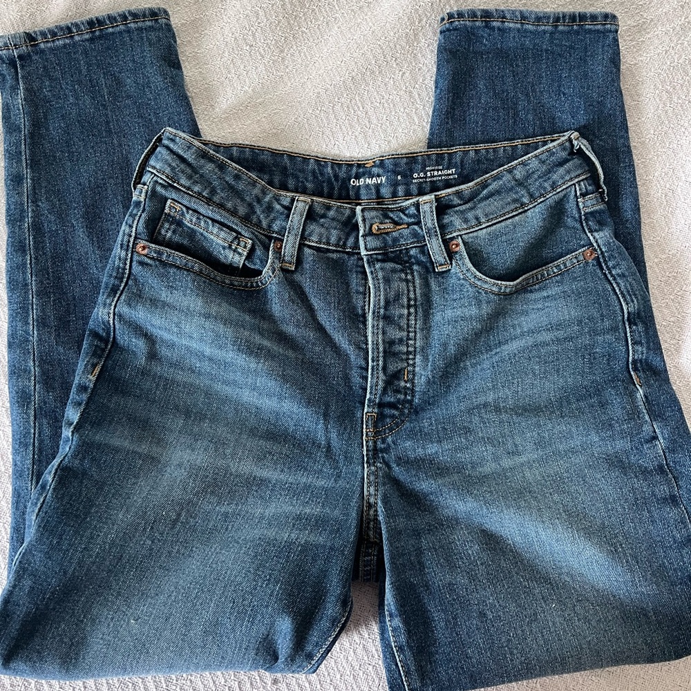 Straight leg jeans